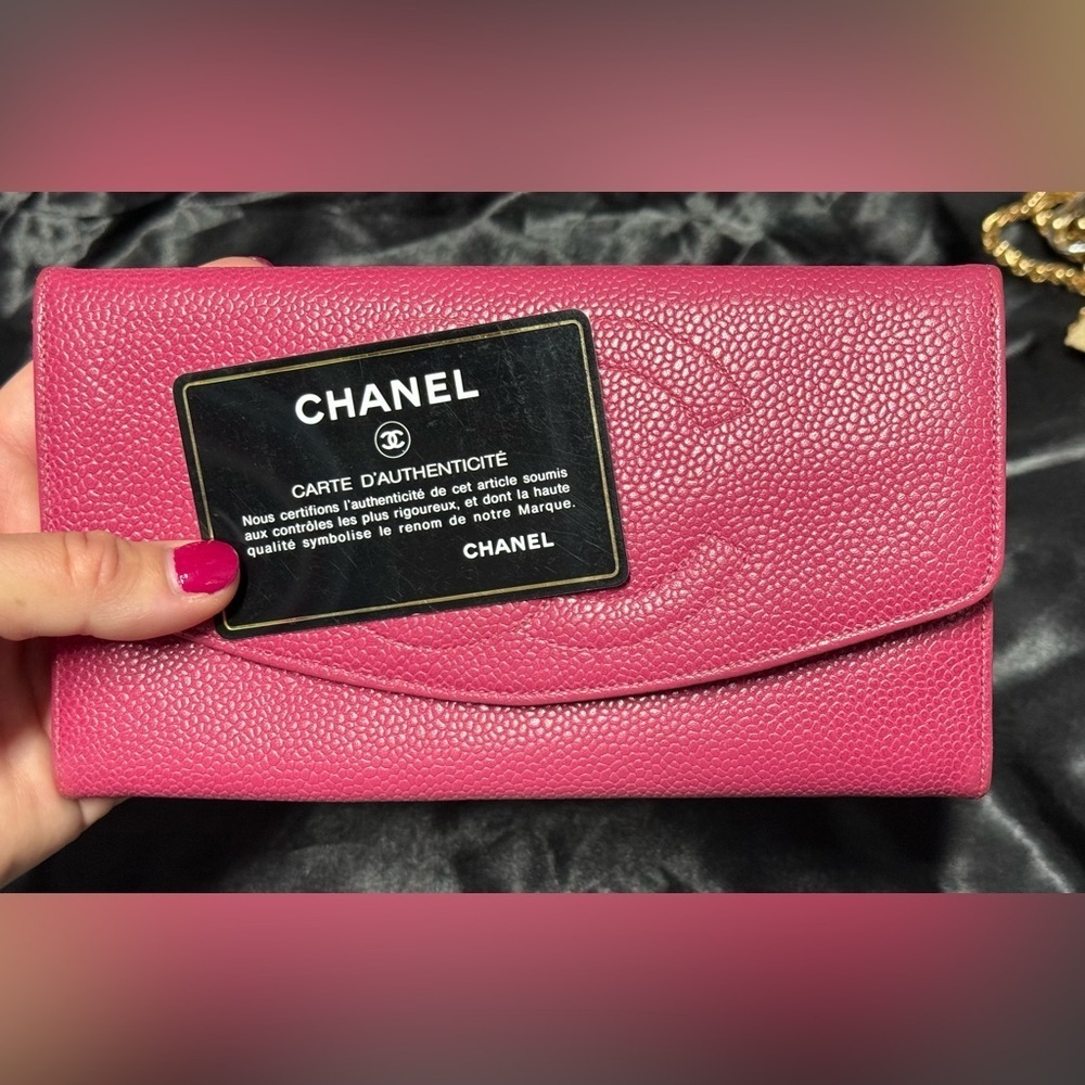 Chanel timeless double flap pink wallet - Picture 15 of 17